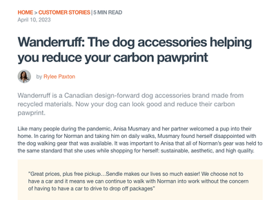 Wanderruff: The dog accessories helping you reduce your carbon pawprint